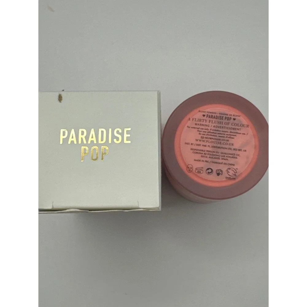 PLouise The Cheek Of It Loose‎ Powder Blush Paradise Pop Sponge Tip 8g New Box